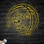 Sports Metal Sign Hoops 1