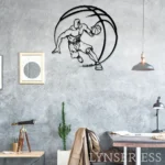 Sports Metal Sign Hoops 1