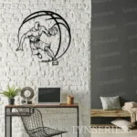 Sports Metal Sign Hoops 1