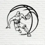 Sports Metal Sign Hoops 1