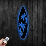 Sports Metal Sign Palm Tree Surfboard 1