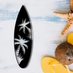 Sports Metal Sign Palm Tree Surfboard 1