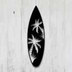 Sports Metal Sign Palm Tree Surfboard 1