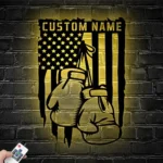 Sports Metal Sign Personalized American Boxer Name 1