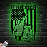 Sports Metal Sign Personalized American Boxer Name 1