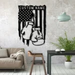 Sports Metal Sign Personalized American Boxer Name 1