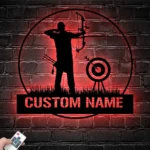 Sports Metal Sign Personalized Archer Name 1