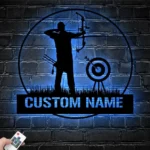 Sports Metal Sign Personalized Archer Name 1
