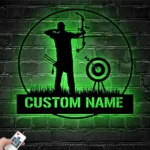 Sports Metal Sign Personalized Archer Name 1