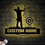 Sports Metal Sign Personalized Archer Name 1