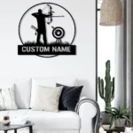 Sports Metal Sign Personalized Archer Name 1