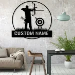 Sports Metal Sign Personalized Archer Name 1
