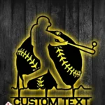 Sports Metal Sign Personalized Baseball Softball Name 1