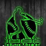 Sports Metal Sign Personalized Baseball Softball Name 1