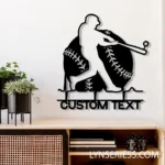 Sports Metal Sign Personalized Baseball Softball Name 1