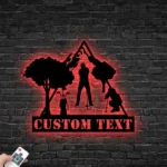 Sports Metal Sign Personalized Couple Golfing 1