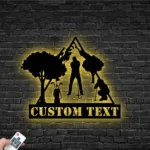 Sports Metal Sign Personalized Couple Golfing 1