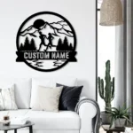 Sports Metal Sign Personalized Couple Trail Running 1