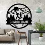 Sports Metal Sign Personalized Couple Trail Running 1