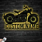 Sports Metal Sign Personalized Dirt Bike Name 1