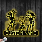 Sports Metal Sign Personalized Family Motocross Biker 1