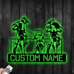 Sports Metal Sign Personalized Family Motocross Biker 1