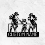 Sports Metal Sign Personalized Family Motocross Biker 1