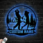 Sports Metal Sign Personalized Golfer Family Name 1