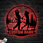 Sports Metal Sign Personalized Golfer Family Name 1