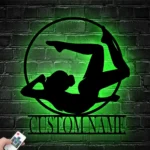 Sports Metal Sign Personalized Gymnast Name 1