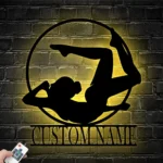 Sports Metal Sign Personalized Gymnast Name 1