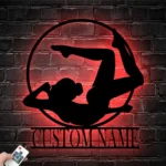 Sports Metal Sign Personalized Gymnast Name 1