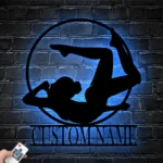 Sports Metal Sign Personalized Gymnast Name 1