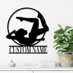 Sports Metal Sign Personalized Gymnast Name 1