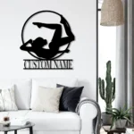 Sports Metal Sign Personalized Gymnast Name 1