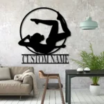 Sports Metal Sign Personalized Gymnast Name 1