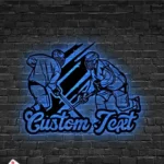 Sports Metal Sign Personalized Hockey Player Name Sign Metal Art Home Decor 1