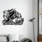 Sports Metal Sign Personalized Hockey Player Name Sign Metal Art Home Decor 1