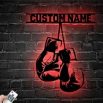 Sports Metal Sign Personalized King Boxer Name 1