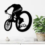 Sports Metal Sign Personalized Mountain Biker Name 1
