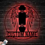 Sports Metal Sign Personalized Skateboarding Name 1