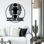 Sports Metal Sign Personalized Skateboarding Name 1
