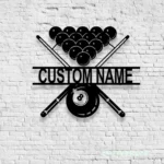Sports Metal Sign Personalized Snooker Player Name 1
