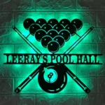 Sports Metal Sign Personalized Snooker Player Name 1