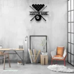 Sports Metal Sign Personalized Snooker Player Name 1