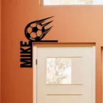 Sports Metal Sign Personalized Soccer Player Name 1