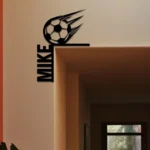 Sports Metal Sign Personalized Soccer Player Name 1