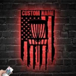 Sports Metal Sign Personalized Us Disc Golf Player Name 1