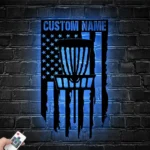 Sports Metal Sign Personalized Us Disc Golf Player Name 1