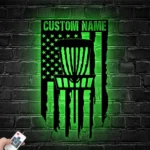 Sports Metal Sign Personalized Us Disc Golf Player Name 1